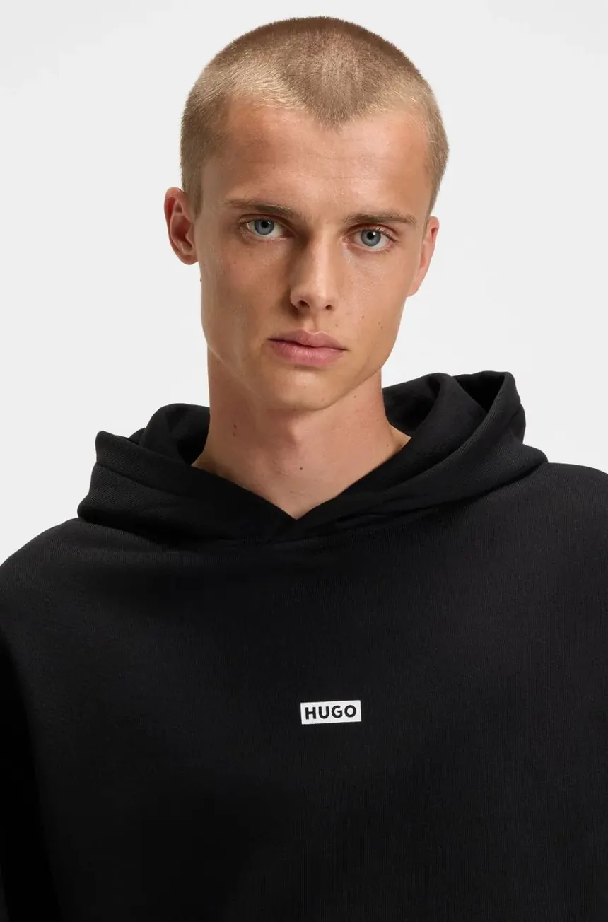 Худі Hugo Boss з логотипом з бавовни — фото 3