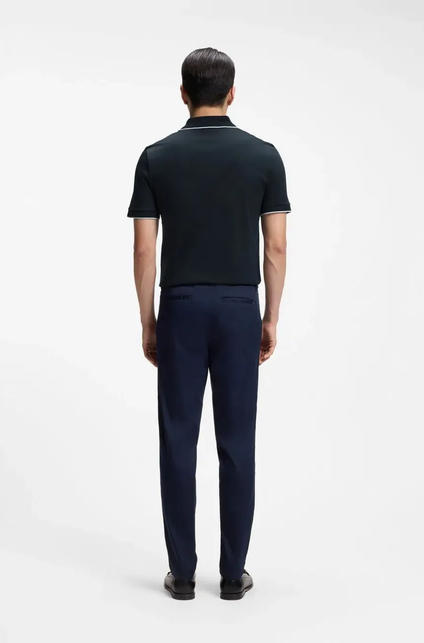 Поло Hugo Boss slim fit з бавовни — фото 4