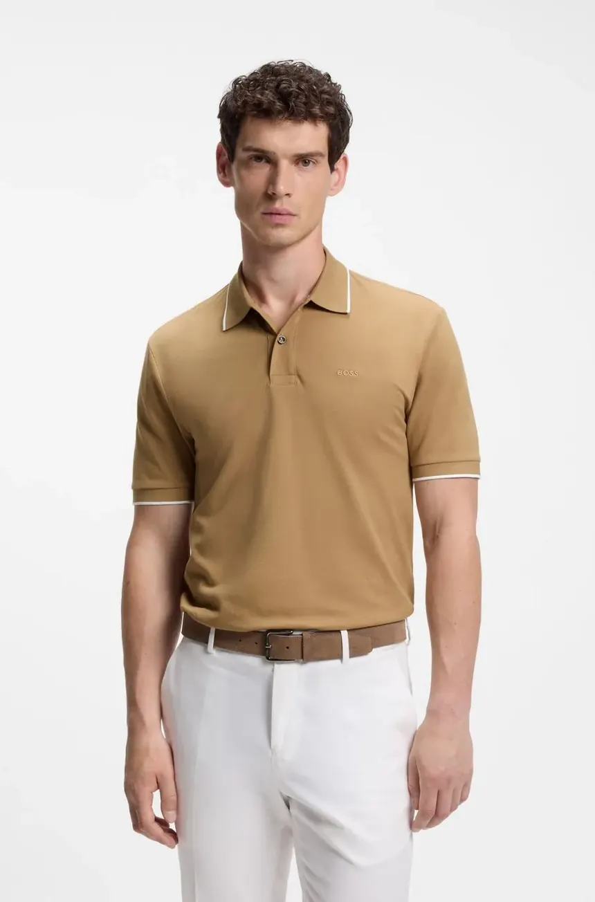 Поло Hugo Boss з вишивкою з логотипом з бавовни