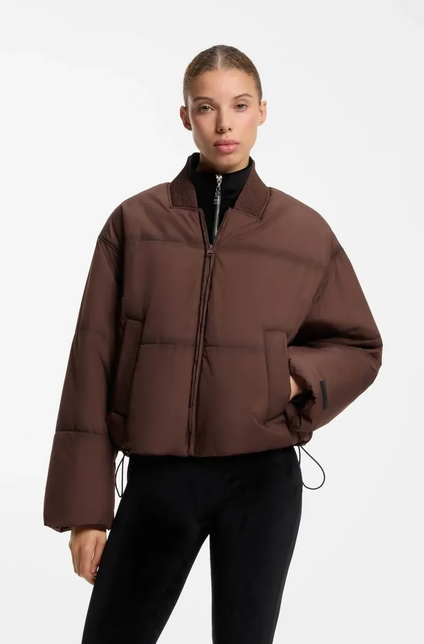 Пуховик Hugo Boss oversize зі стьобаного полотна — фото 1
