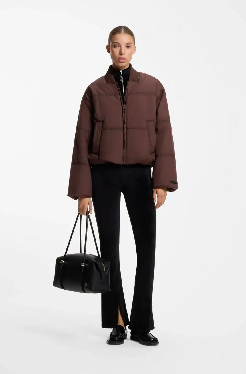 Пуховик Hugo Boss oversize зі стьобаного полотна — фото 3